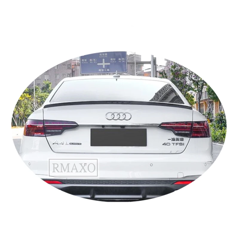Per Audi A4 B8 B9 Spoiler 2017-2021 Audi A4 B9 Zs-Sk Spoiler Abs Materiale Plastico Auto Ala Posteriore Colore Spoiler Posteriore