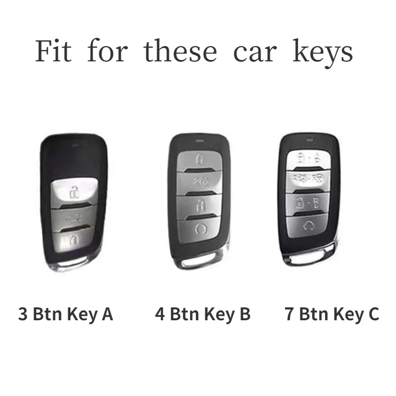 3 4 7 Btns Auto Key Protector for Changan CS85 CS35 Plus CS25 CS95 CS85 Car Remote Key Case Cover Bag Shell Fob Holder Keychain - S82481266f566468bacca74a24e84fa6fN