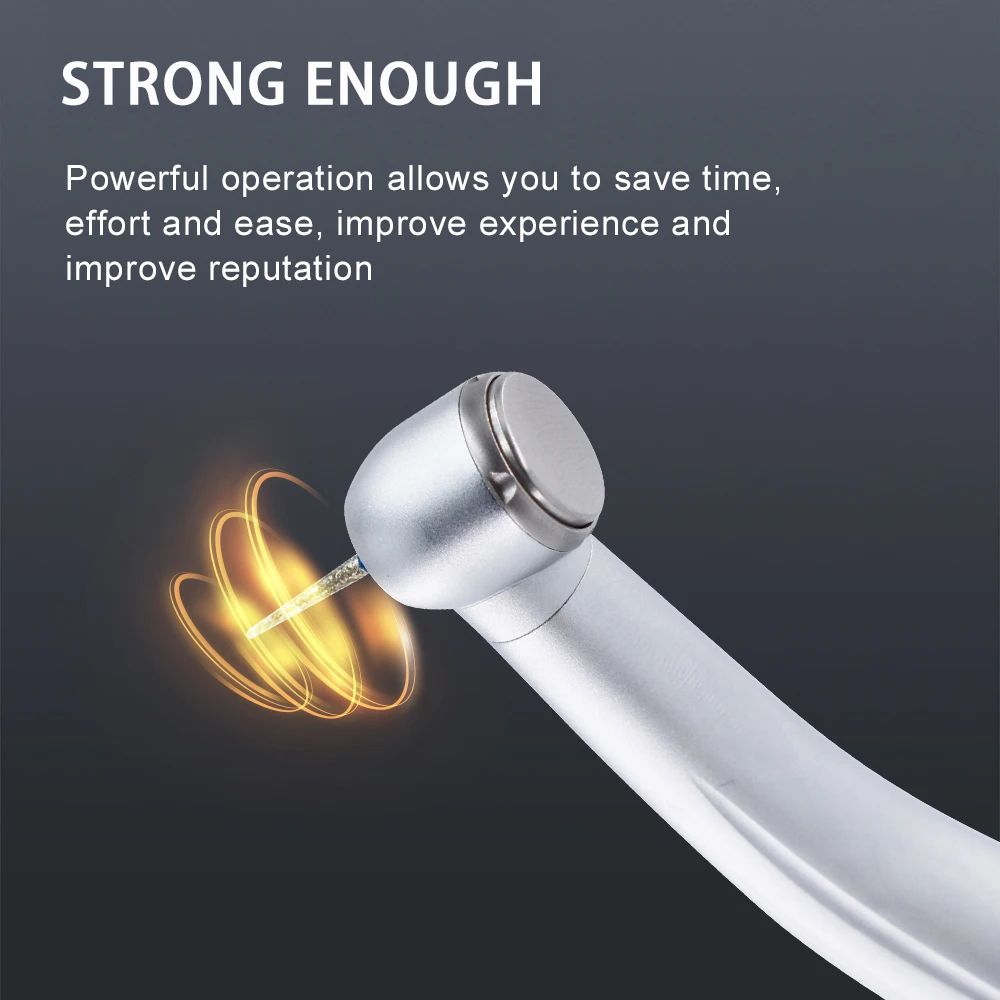 Dental E-Generator Shadowless Ring LED Hochgeschwindigkeits-Keramik-Mini-/Standard-/Drehmoment-Handstück mit 5 Wassersprays, 2/4 Anschlüsse