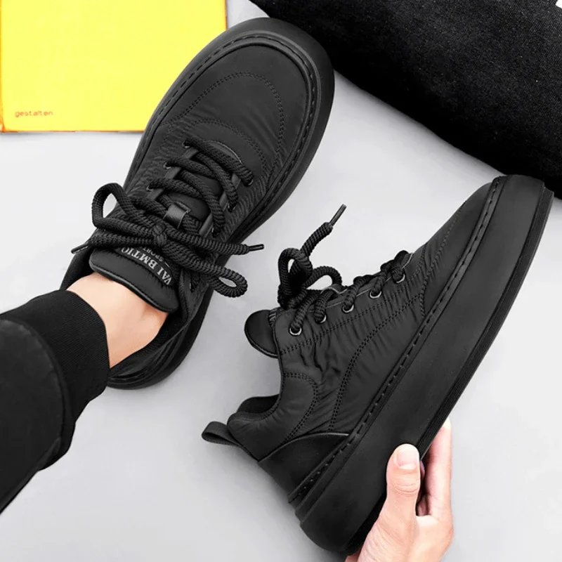 Winter New Men Casual Shoes Anti Slip Wear Resistant Work Shoes for Men Outdoor Comfor Snow Shoes Fashion Platform Men Sneakers 4