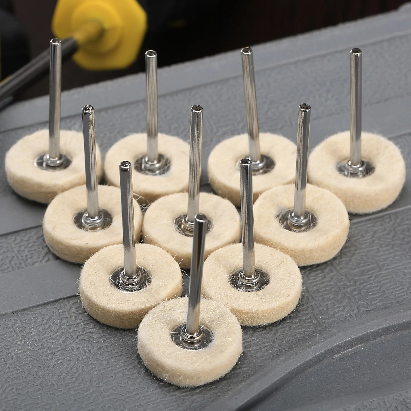 PP 50Pcs Wool Felt Buffing Wheel 25MM/13MM/10MM Wool Felt Buffing Wheel 25mm 13mm 10mm Wool Felt Buffing Wheel Grinding Polishing Pad 3pcs I.413872803 - View #7