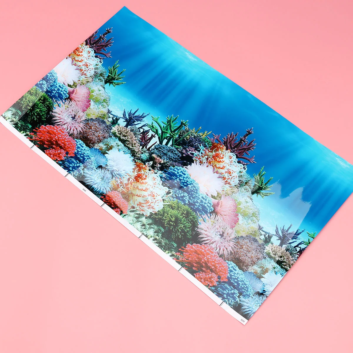 Aquarium Background Sticker Double Side Seascape Wallpaper Tank Backdrop Water Underwater Decoration Static Cling Vinyl fish tank decorations,aquarium ornaments,fish tank backdrop,aquarium sticker