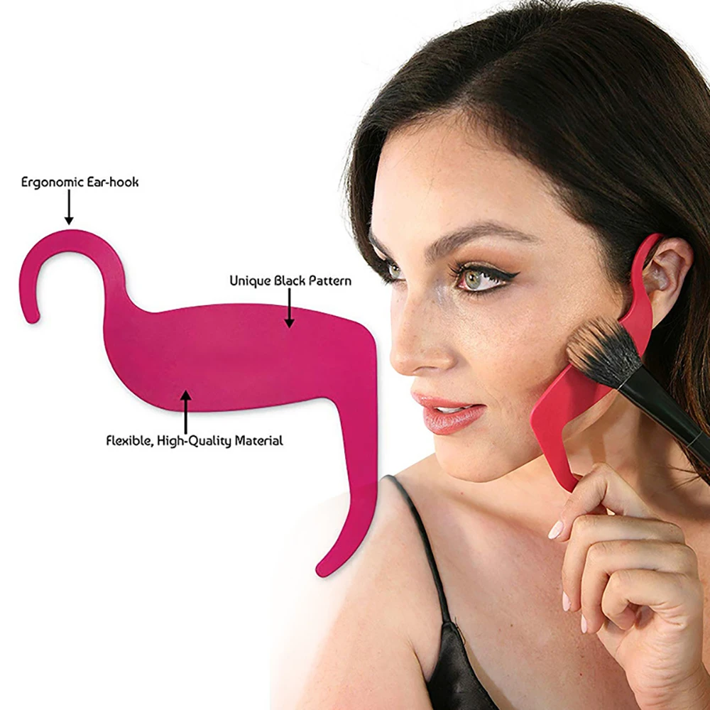 Eyeliner Stencil Tool Makeup Tools Eyebrow Stencil Tool Eye Makeup Tools Perfect Contour Curve Stencil Makeup Tools Eyebrow Shaper Eyeliner Card Face Cheek Nose Makeup Model Beauty Make Up Accessories
