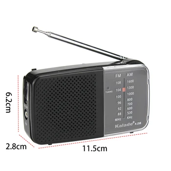 1-5Pcs Portable Low Power Radio Built-In Speaker Player Emergency Weather Broadcast Mini Mono Radio AM FM Radio For Elderly Gift 6