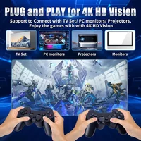 Игровая консоль 4K HD 32/256G 60000 + игровая приставка X2 Plus, двойной беспроводной контроллер 2,4G, игровая приставка для N64/PSP/PS1/GBA — изображение 3