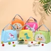 Cute Cartoon Printed Lunch Bag Kids Student School Lunch Bags Thermal Insulation Oxford Cloth Handbag Waterproof Storage Bags 2
