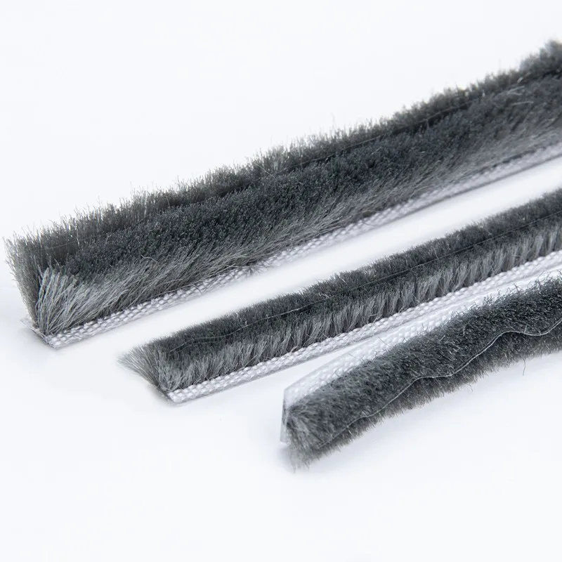 10M 5mm x 8mm aluminum sliding door window dust proof brush seal strip weatherstrip draught excluder seal tape door gasket