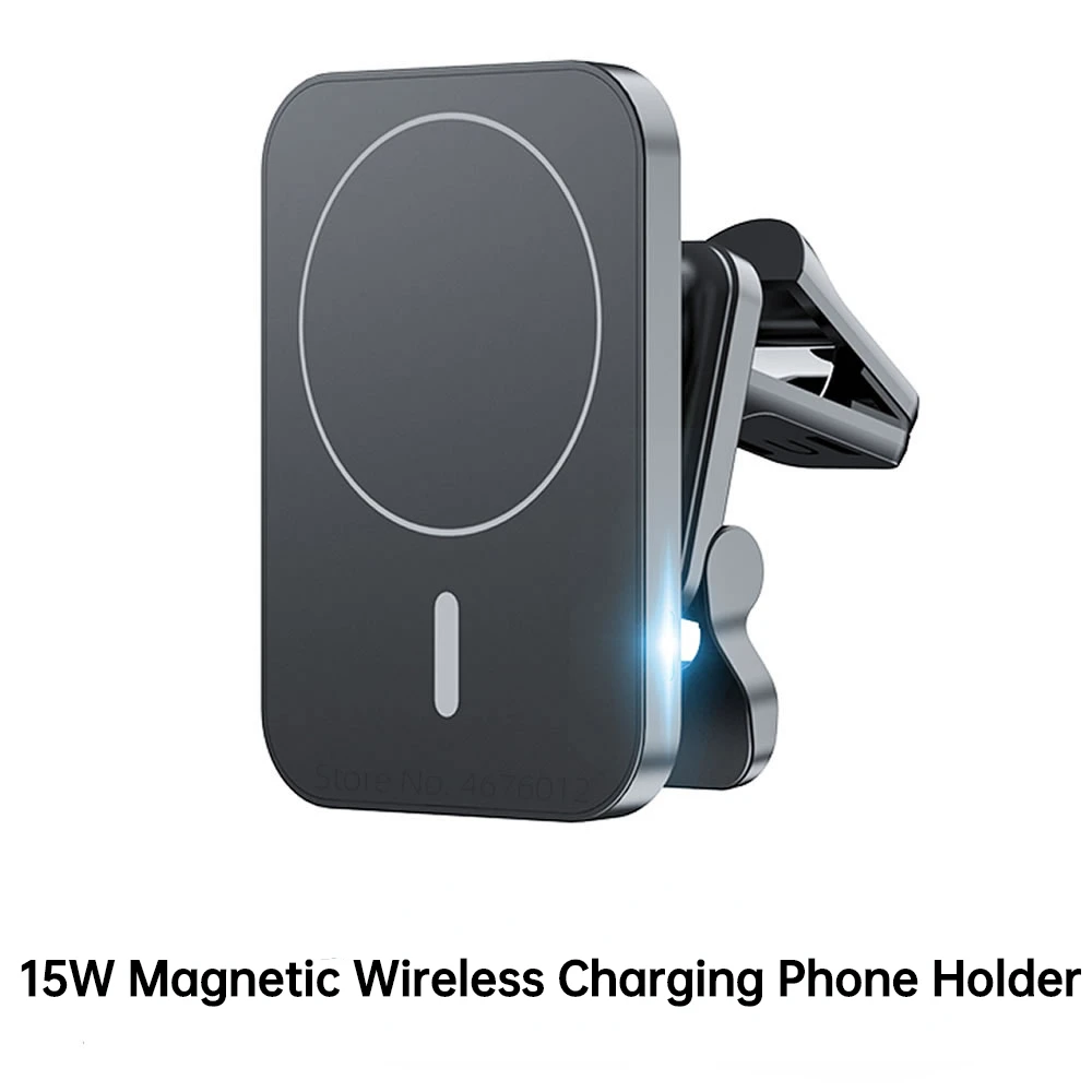 15W Fast Magnetic Wireless Charger For iPhone 13 Pro Max Mini In Car Air Vent Phone Holder Magsafe Case For Apple 12Pro Mini Max best magsafe charger