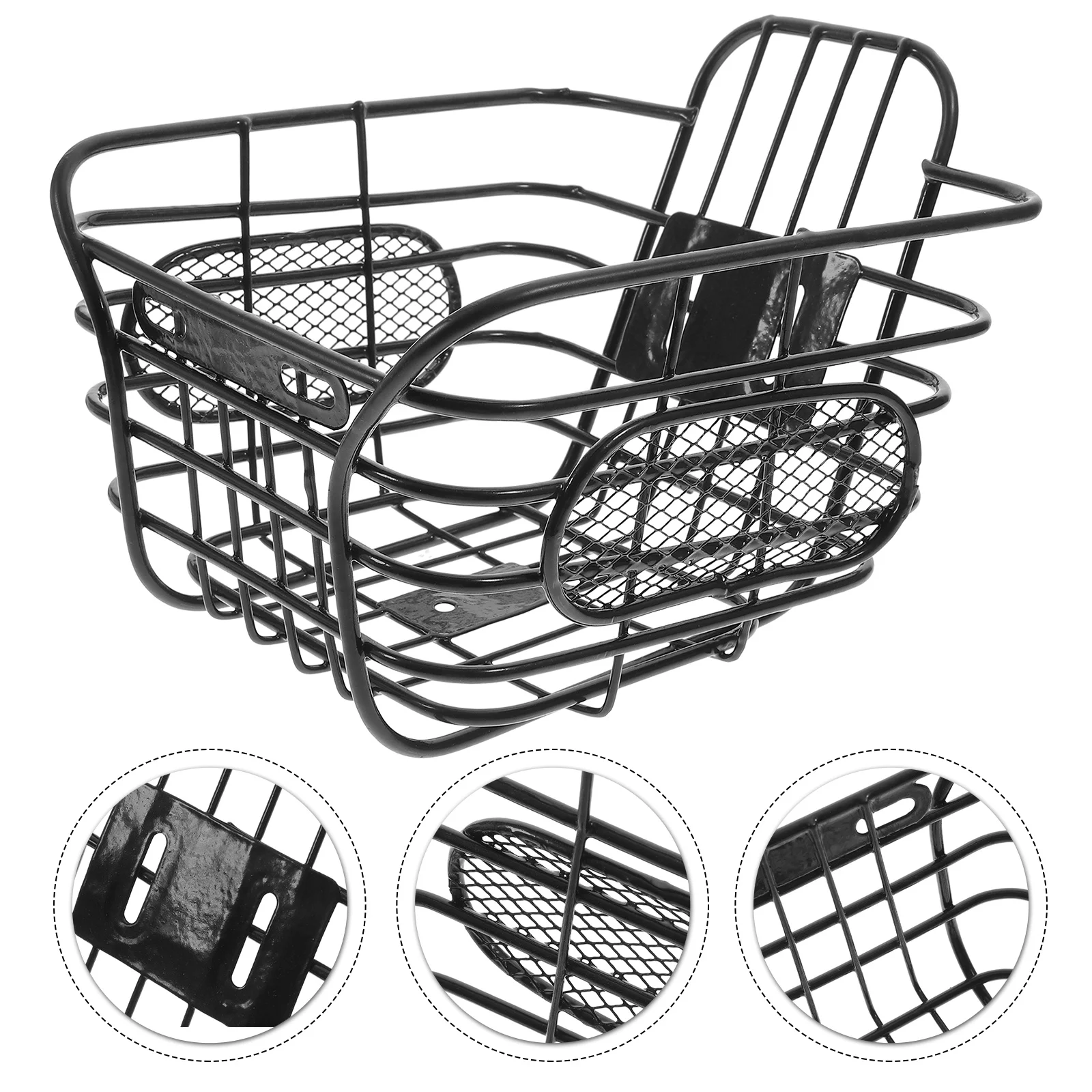 

Bike Basket Rust Proof Front Handlebar Hanging Baskets for Riding Cycling