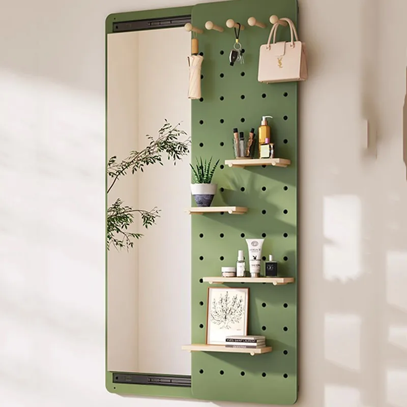 

Aesthetic Makeup Mirror Rectangle Women Men Wall Living Room Mirror Standing House Espelho Grande Para Quarto Bedroom Decor