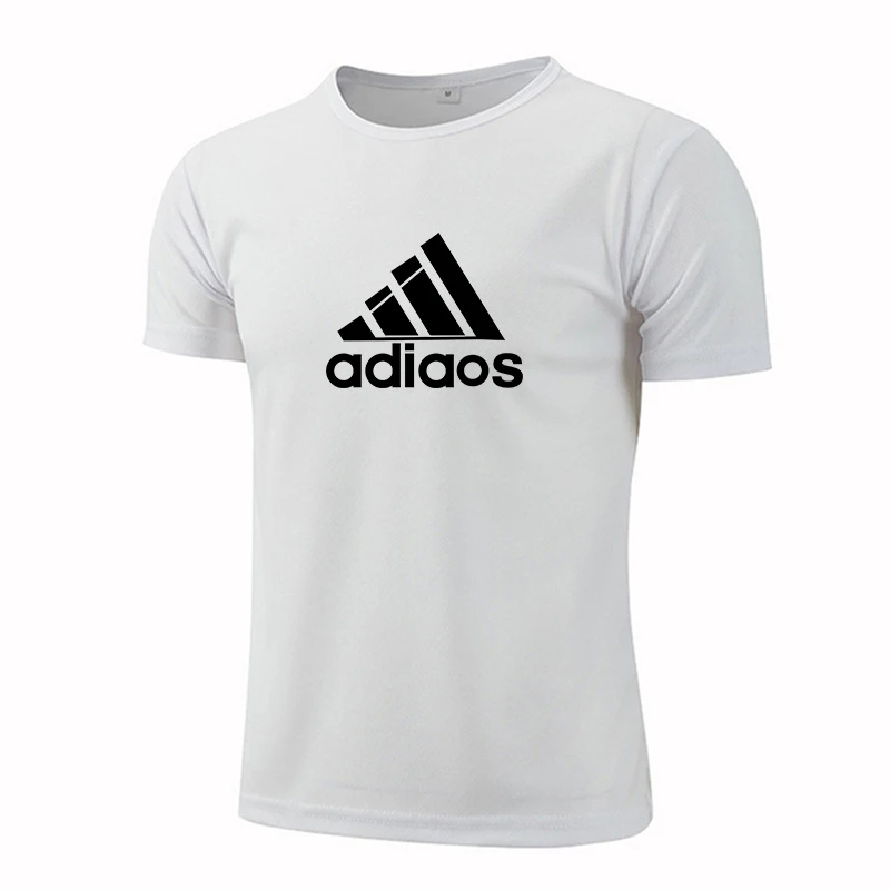 تي شيرت أبيض كاجوال للرجال بلوزة بأكمام قصيرة تيشي...