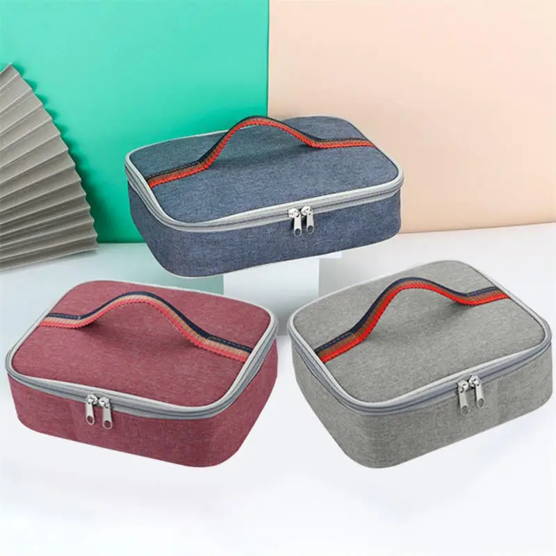 Lunch Bag Lunch Cooler Bag Insulated Foil Bag Insulated Lunch Bag Thermal Bag Fashion Beer Bags Children Large Capacity Picnic Drink Lunchbox Portable Office Food Bags