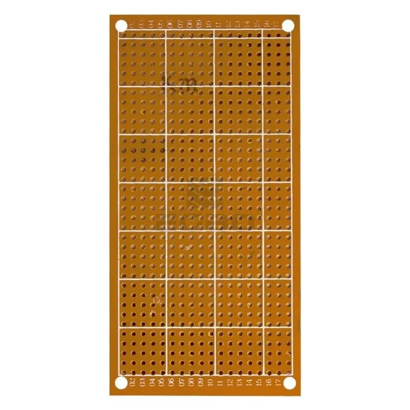 1PCS 5×10cm 범용 무납땜 프로토타입 PCB: 조인트 홀이 있는 단면 주석 도금 구리판 - DIY 프로젝트에 이상적