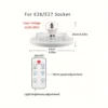 Smart Ceiling Fan Light E27 30W Remote Control LED Lamp Fan Dimmable AC 85-265V For Garage Light Office Room Bedroom Decoration 3