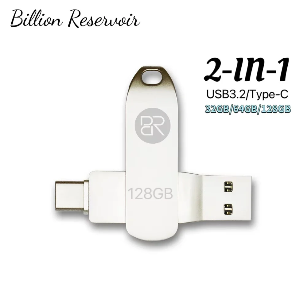 BR 128gb Type C Usb Flash Drives 3.0 pendrive 64gb 32gb Flash Drive stick Type-c Pen Drive for PC