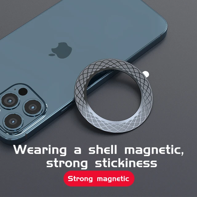 Magnetic Circle Sticker for Magsafe for iPhone 14 13 Pro Max Wireless  Charging Magnet Ring Sticker Strong Magnetic Charge Disk