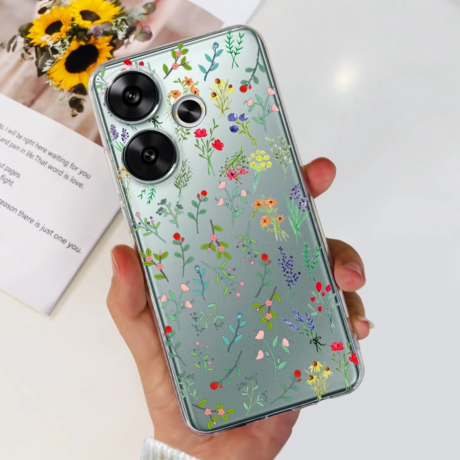 Stylish Painted Soft Silicone Phone Case - 6.79'' Protective Back Cover