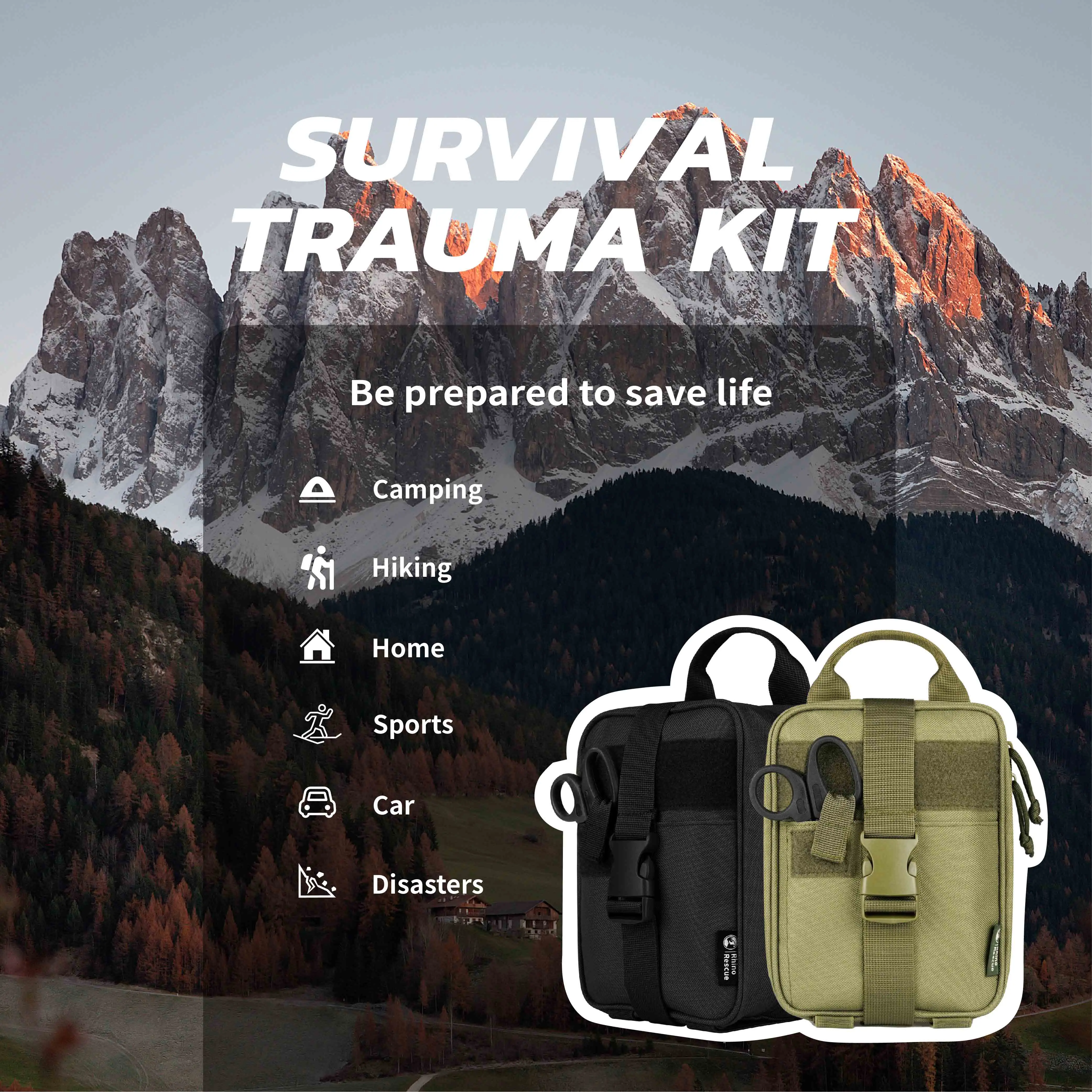 RHINO RESCUE IFAKS Kit di Pronto Soccorso Kit Trauma Kit di
