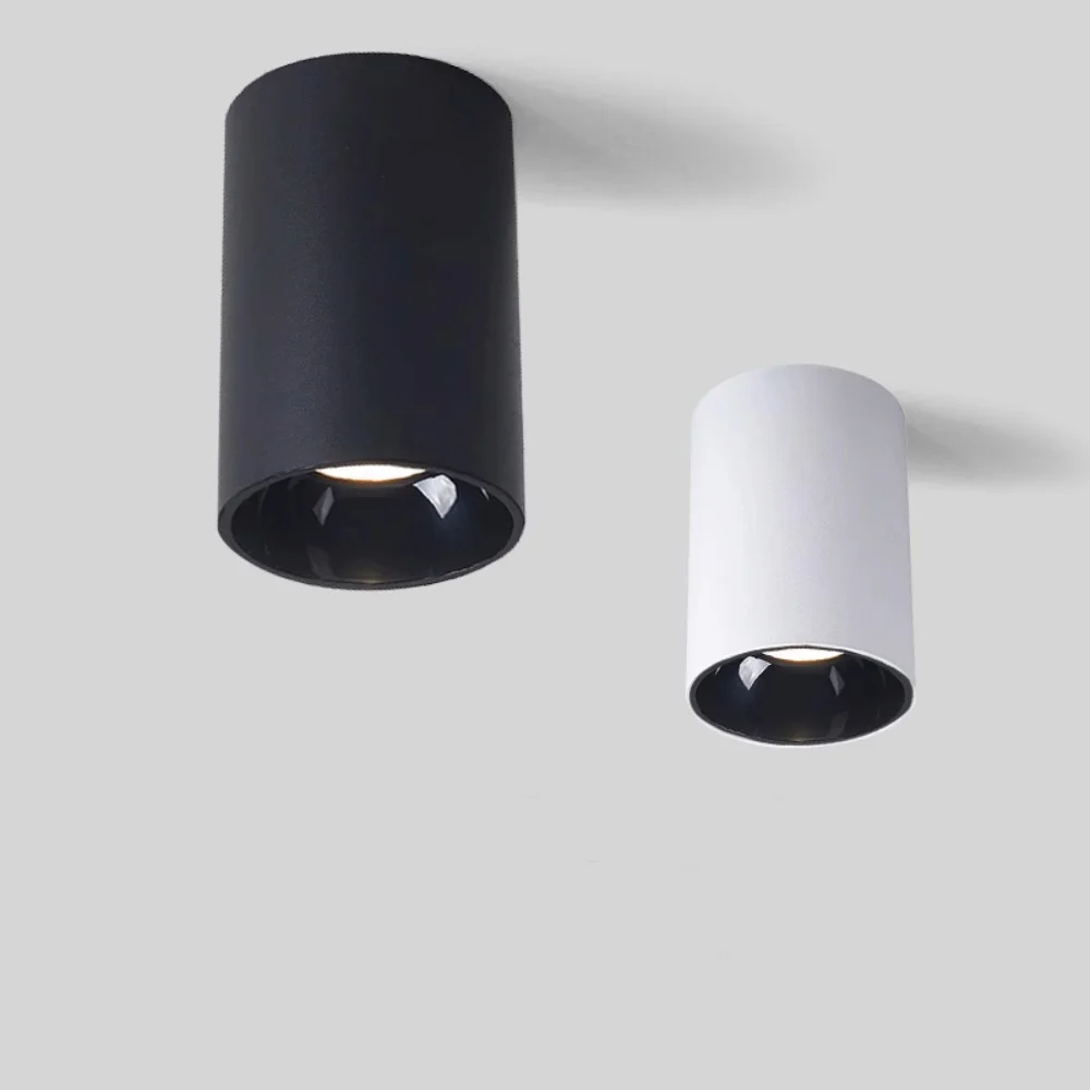 LED Ceiling cylindrical Downlight COB Spotlight 5W 7W10W12W15W18W20W24W Dimmable Anti-glare Ceiling lamp AC85-265V Home business