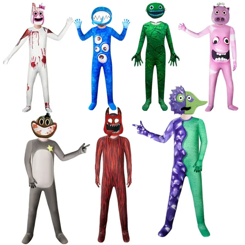 

Carnival Garten Of Banban Costume Green Jumbo Josh Monster Cosplay Horror Game Figure Clothing For Halloween Kids Birthday Gifts