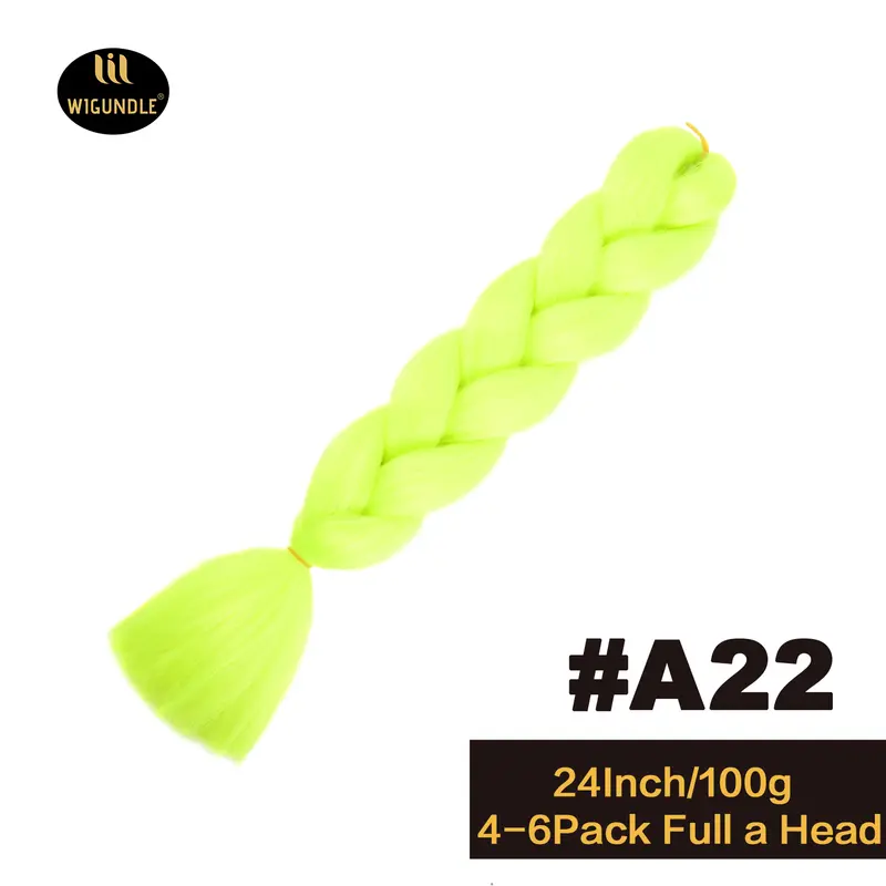 Long 24Inch Jumbo Braid Extensions Cos Synthetic Braiding Hair Afro Ombre Color Kanekalon Hair for Children/Women Braid - Image 31