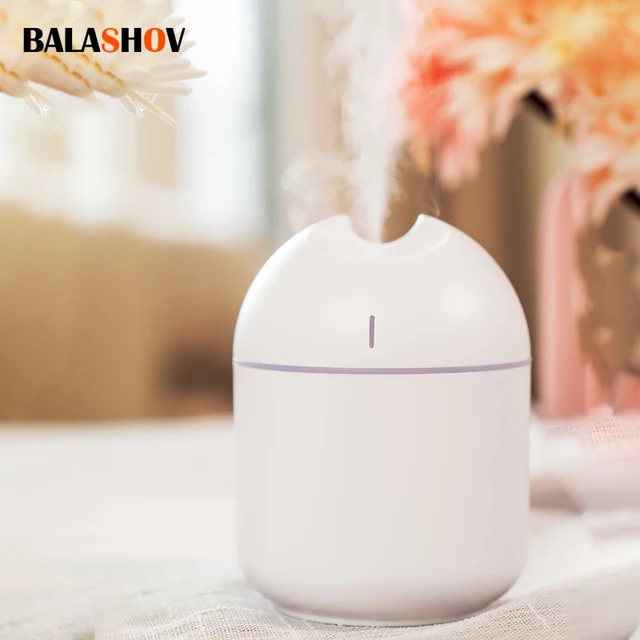 250ml Mini Air Humidifier Essential Oil Diffuser USB LED Light for Home Office Anionic Misty Automotive Humidifier 2
