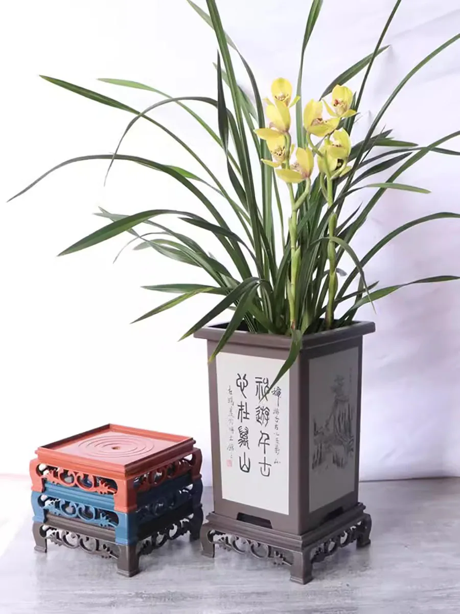 Plastic Imitation Tray for Flower Pots, Round and Square Flower Pots, Flower Holder Base, Water Tray, Multiple Colors