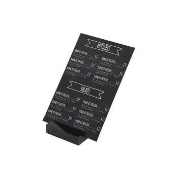 Supporto per lavagna in cartone nero, supporto per lavagna in PVC, mini lavagna da tavolo, cartello di benvenuto
