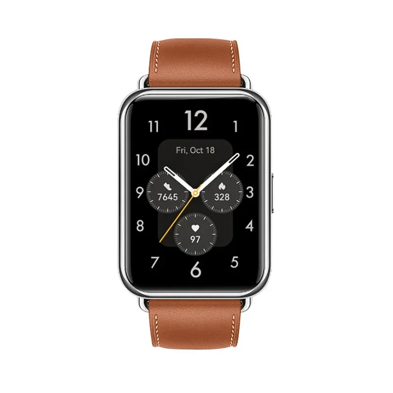 Lederband Für Huawei Uhr Fit 2 Smartwatch Band Ersatz Sport Armband retro Echte Armband Huawei Fit 2 Zubehör – Detail 19