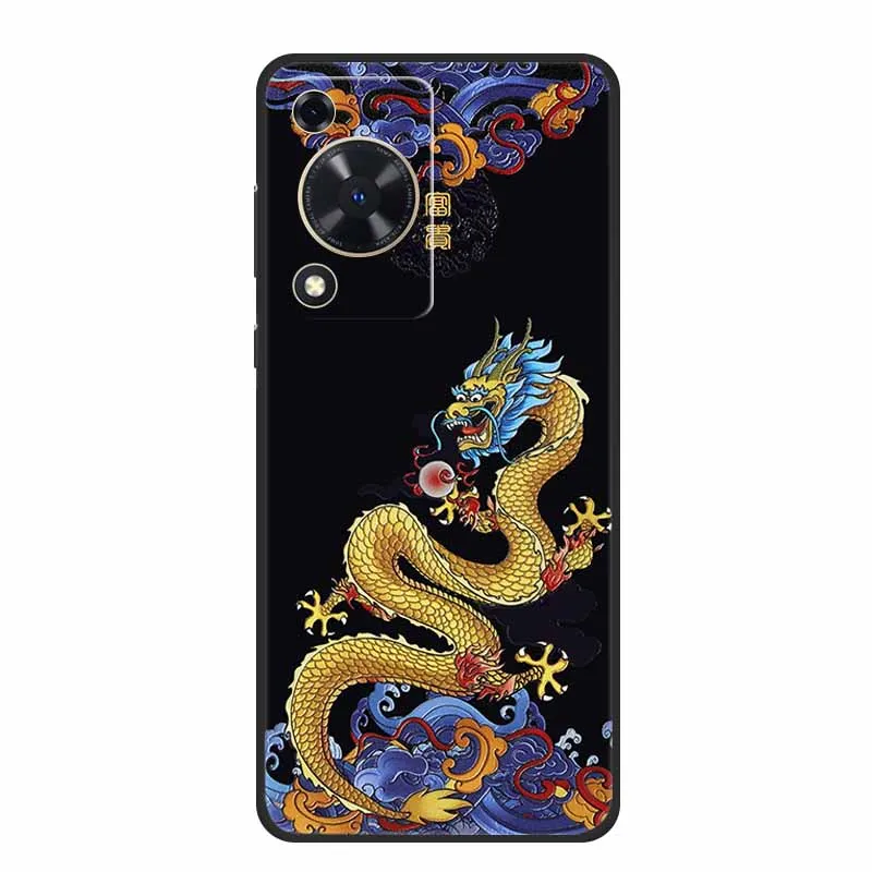 Embossed 3D Shockproof Silicone Phone Case - Soft Protective Cover