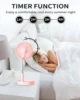 Desk and table fan, foldable Fan Portable Travel Fans Battery Operated,Adjustable Height My Foldaway fan with remote 5