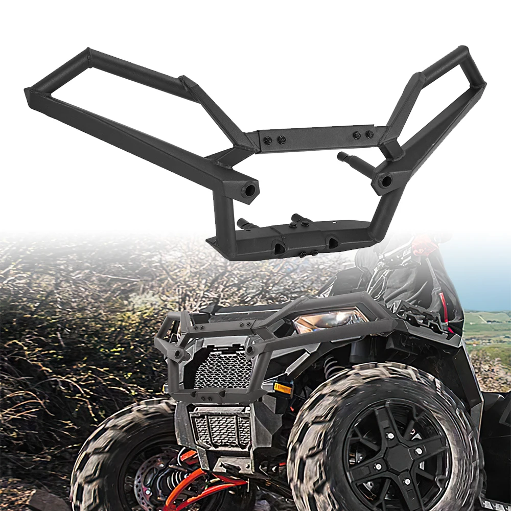 Front Rear Bumper Compatible with Polaris Sportsman 850 Sportsman XP 1000 2017-2021 2022 2023 Protector Brush Guard 2882020