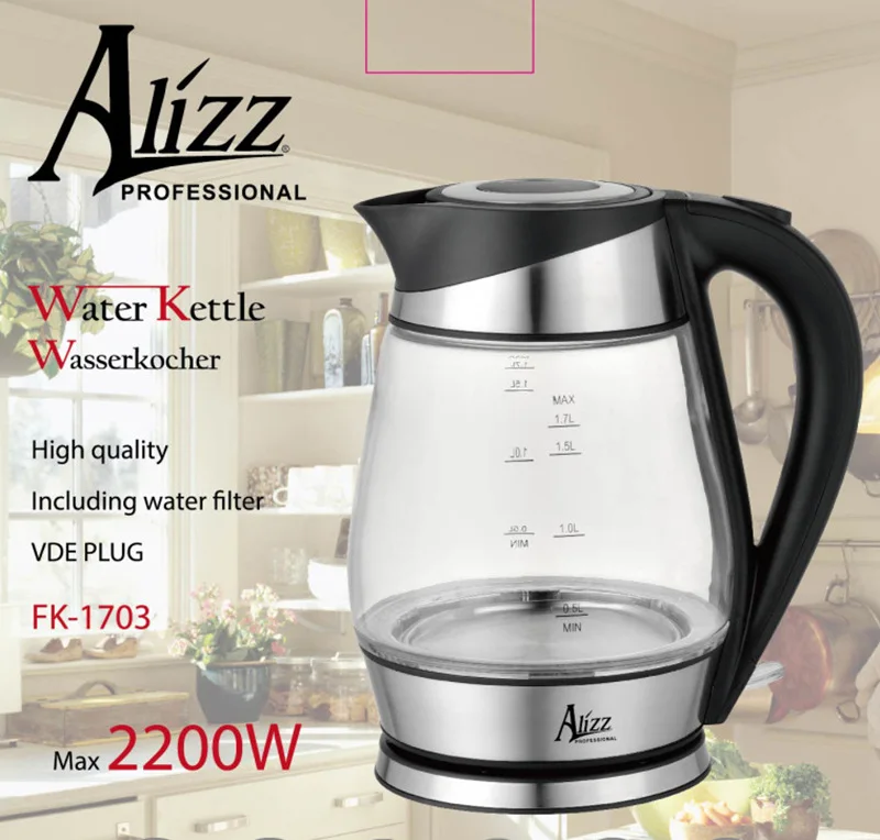 Electric Kettle, 1.7L Coffee & Tea Kettle Borosilicate Glass, Wide Opening, Auto Shut-Off, Cool Touch Handle, LED Light стул regent light coffee