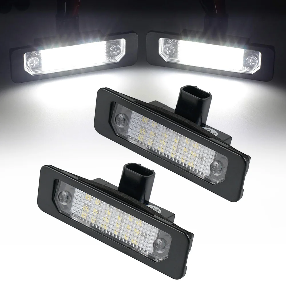 

2PCS Bright White LED Number License Plate Light for Ford Mustang 2010-2014 Focus Taurus Flex Fusion Mercury sable 2008 milan