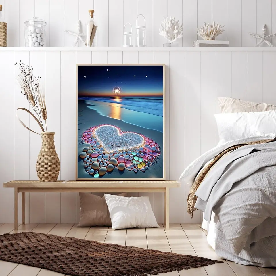 Diamond Painting Beau Paysage Complet Rond Diamant Peinture Coloré Ciel