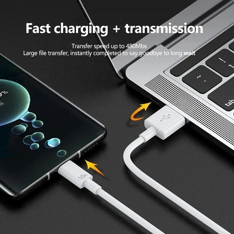 Cavo di ricarica da USB A a USB C, 30 cm, 27 W, ricarica rapida e carplay per auto, per iPhone