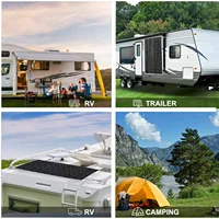 Panneau solaire rigide en verre 1500W, Kit de panneaux solaires 18V, utilise une charge de batterie 12V, bateaux, caravanes et d'autres Applications hors réseau 5