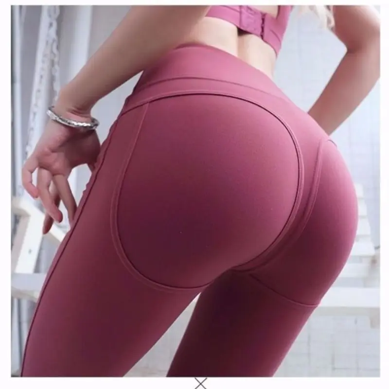 Open-Crotch Pants Internet Celebrity Peach Hip Fitness Pants Women's Double-Headed Invisible Zipper Couple Dating Essential