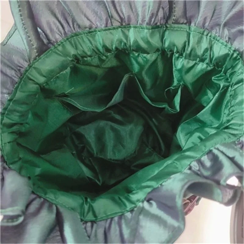 Lace Ethnic Style Bucket Cloth Drawstring Women Handbag Dinner Handmade Hanfu Bag