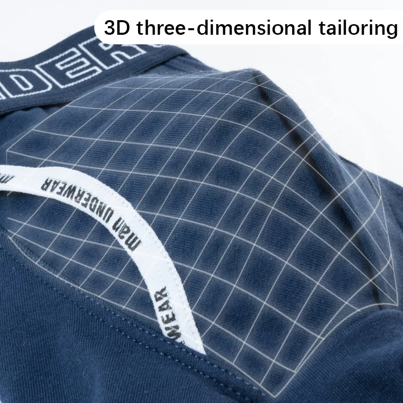 Men's Cotton Underwear Male Boxers Solid Color With Letter Comfortable Panties Underpants Shorts Sexy Gifts for Man