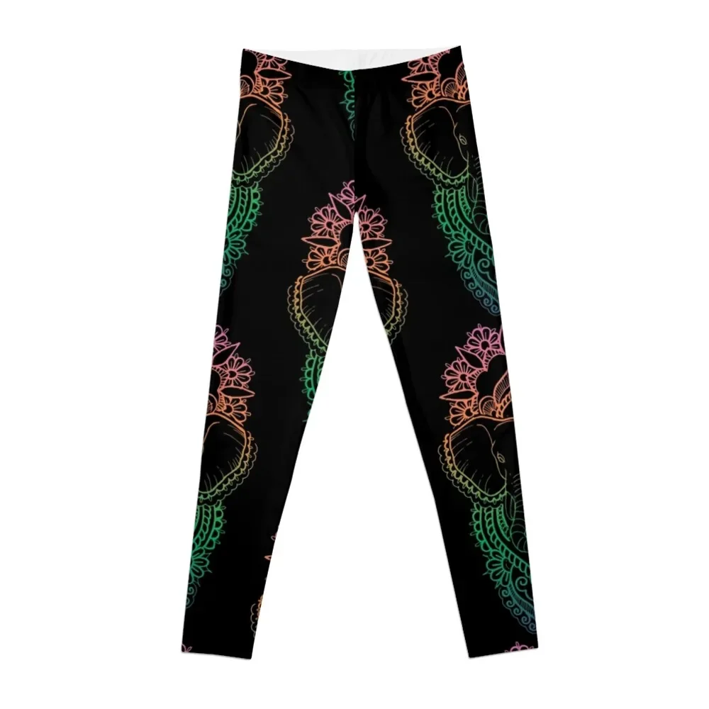 

Rainbow Elephant Leggings active wear exercise clothing for legings for fitness Womens Leggings