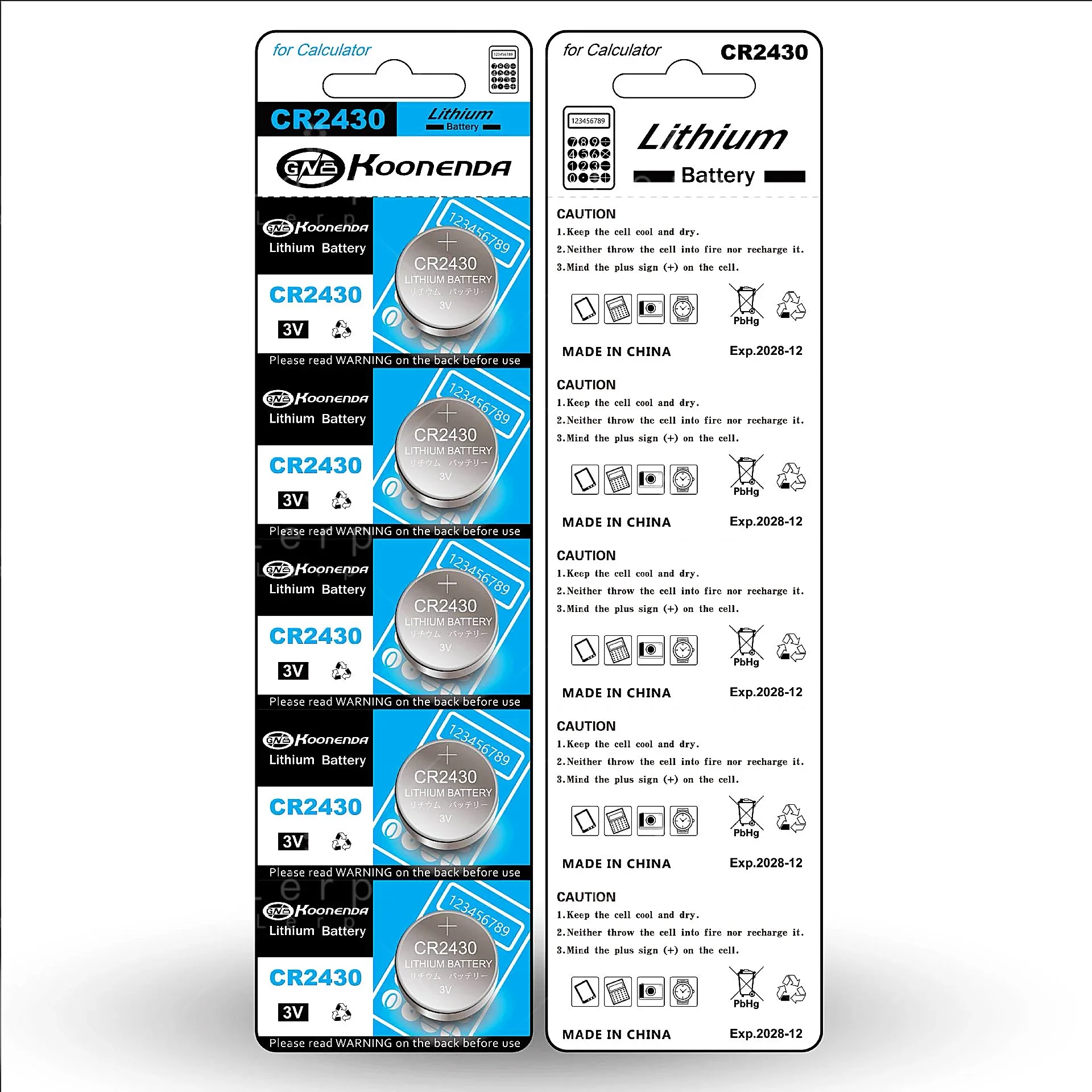 Pile bouton haute électronique au lithium Friedrich, jouet télécommandé, CR2430, 3V