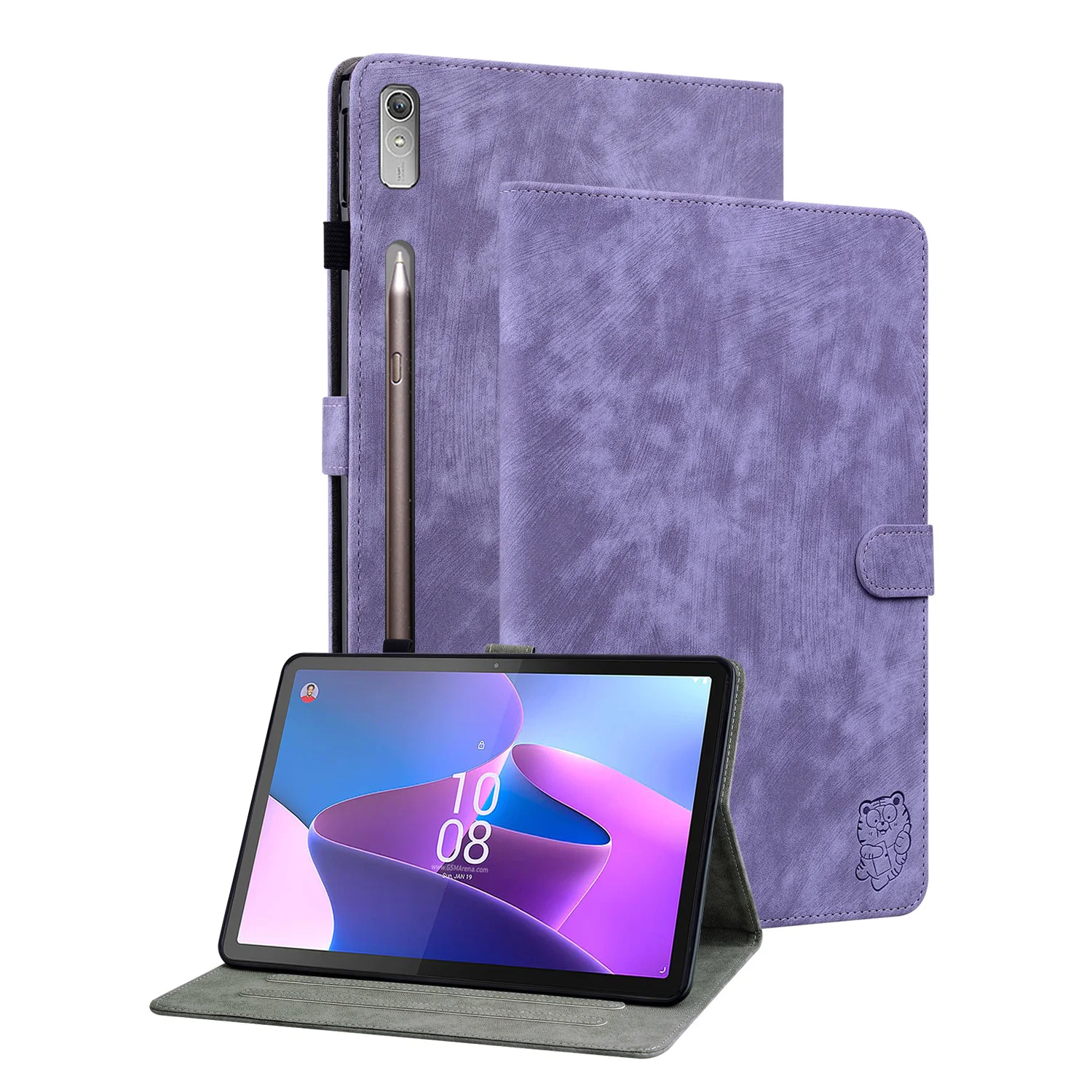 Per Lenovo Tab P11 Pro Gen 2 11.2 2022 Tb-132Fu Custodia Cute Tiger Wallet Card Tablet Cover Per Lenovo Xiaoxin Pad Pro 11.2 2022