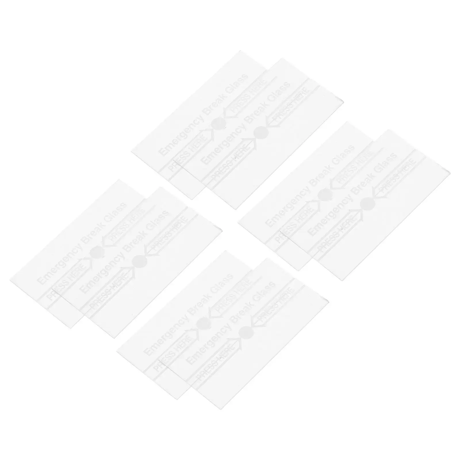 8Pcs 화재 경보 유리 교체 수동 경보 스테이션용 유리 유닛 커버 명확한 가시성 빠른 응답 내열성