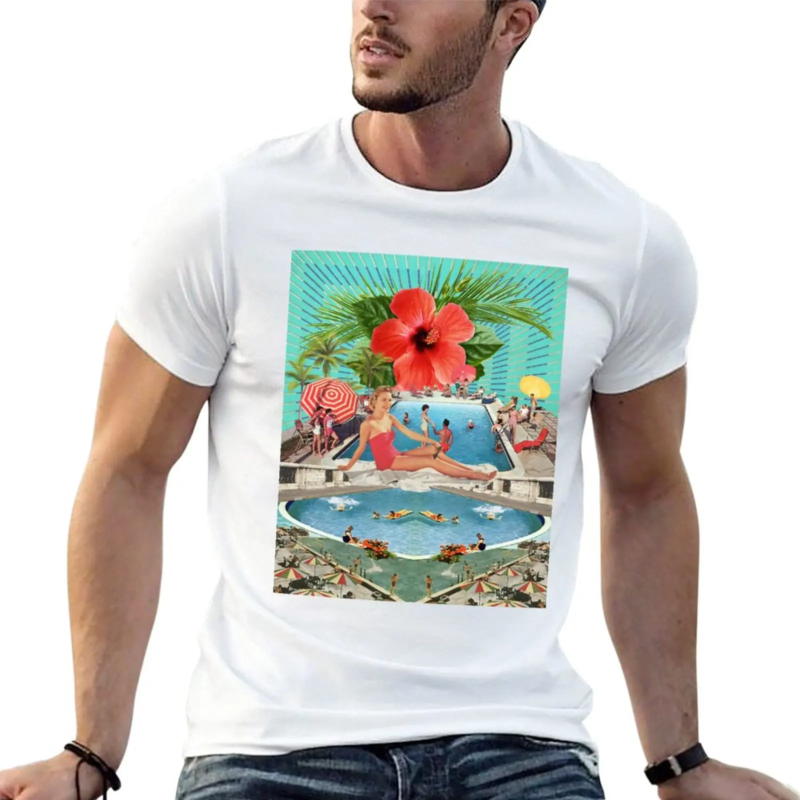 

New Summer Escape T-Shirt graphic t shirt heavyweight t shirts blank t shirts quick drying t-shirt men shirts