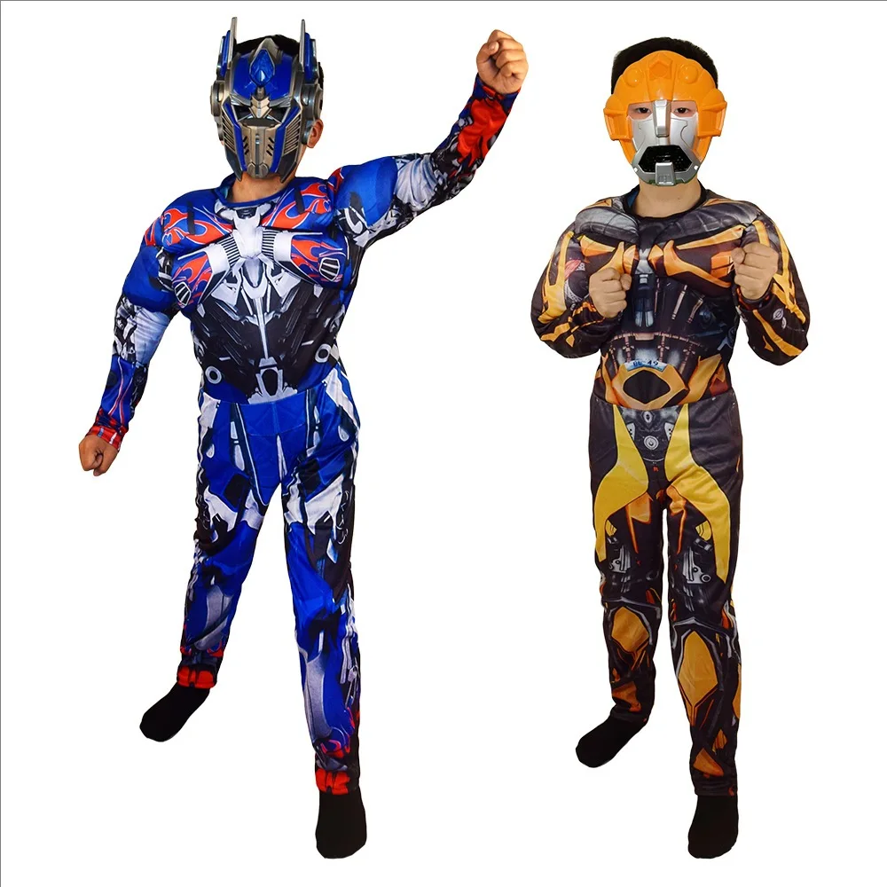 Optimus Prime Transformation I Diamond Muscle Dress Children's Halloween Dress Ball Performance cosplay Hero