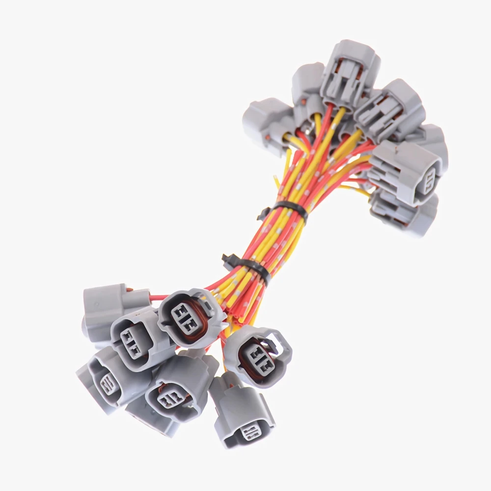 10Pcs 왼쪽 슬롯 2Pin 여성 커넥터 방수 자동차 안개 램프 소켓 전기 센서 와이어 하네스 플러그 도요타 액세서리