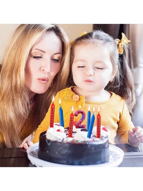 Candela Compleanno Tema Ragno - Decorazione Torta Con Ragnatela Numerica Per Halloween - Foto 2