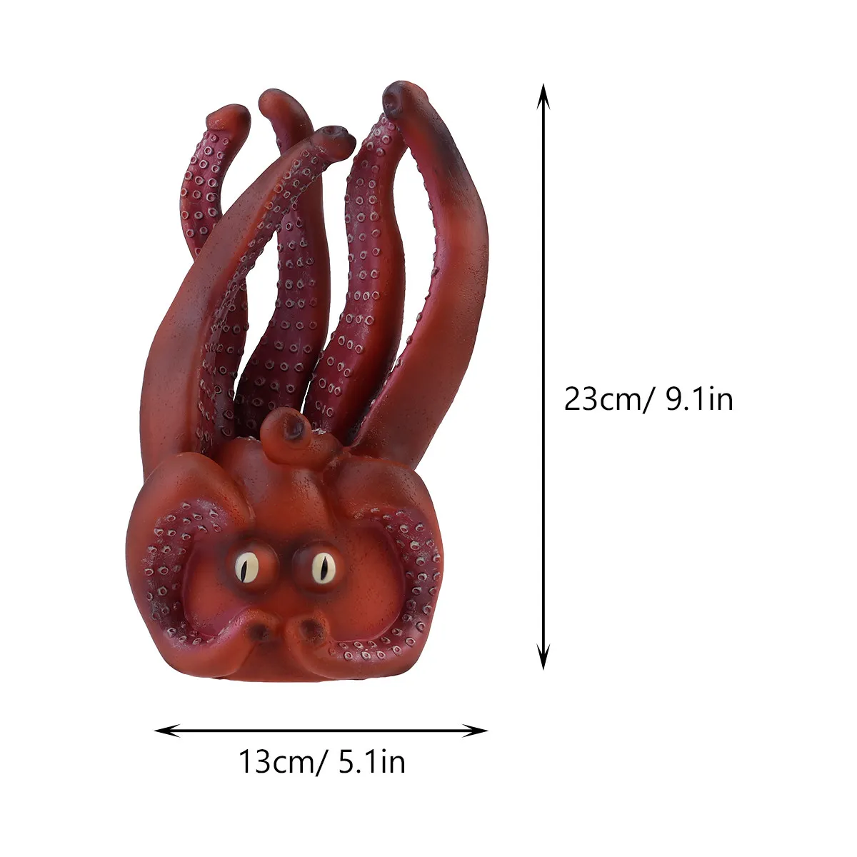 1Pcs 문어 손 인형 창의적 실물 같은 역할 놀이 공연 소품 어린이 상상력 그룹 놀이 손 손가락 장갑
