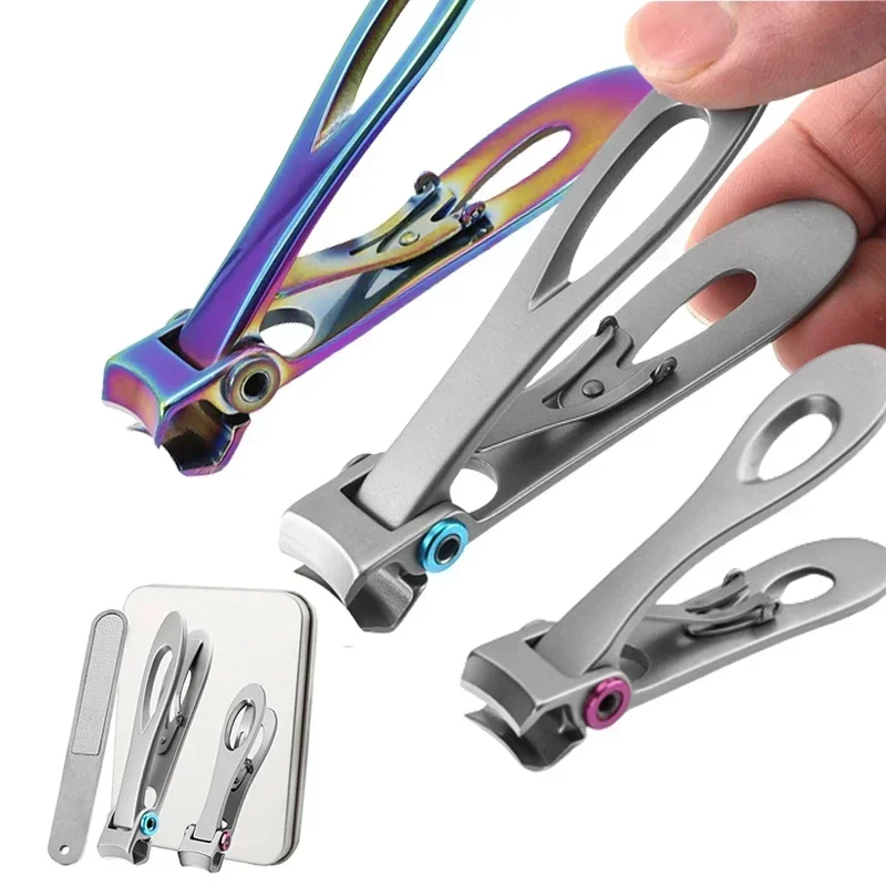 Nail Clippers Stainless Steel Two Sizes Are Available Manicure Fingernail Cutter Thick Hard Toenail Scissors Tools Knife Nails